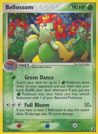 [PKM] Bellossom (3/115) (Stamped) [EX: Unseen Forces]