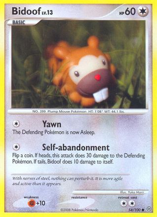 [PKM-C] Bidoof (54/100) [Diamond & Pearl: Stormfront]