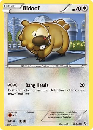 [PKM] Bidoof (106/124) [Black & White: Dragons Exalted]