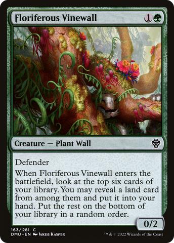 {C} Floriferous Vinewall [Dominaria United][DMU 163]