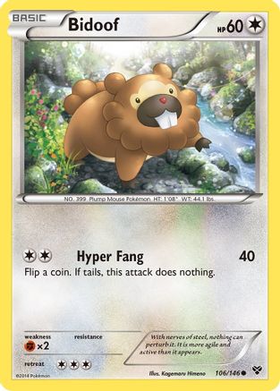 [PKM-C] Bidoof (106/146) [XY: Base Set]