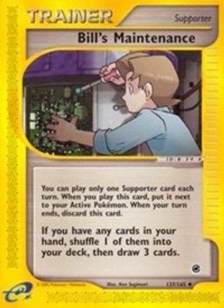 [PKM] Bill's Maintenance (137/165) [Expedition: Base Set]