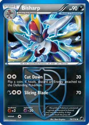 [PKM] Bisharp (74/116) [Black & White: Plasma Freeze]