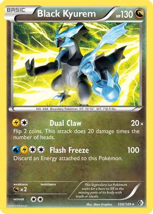 [PKM-R] Black Kyurem (100/149) [Black & White: Boundaries Crossed]
