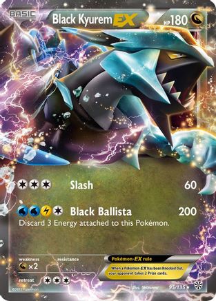 [PKM] Black Kyurem EX (95/135) [Black & White: Plasma Storm]