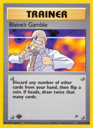 [PKM] Blaine's Gamble (121/132) [Gym Heroes 1st Edition]
