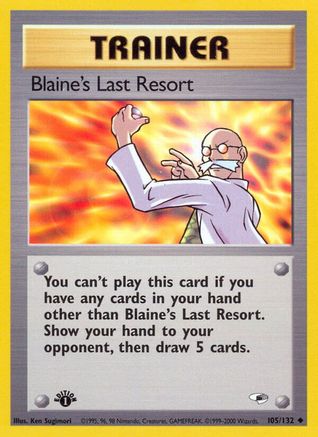 [PKM] Blaine's Last Resort (105/132) [Gym Heroes 1st Edition]
