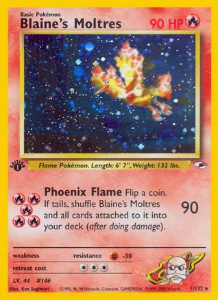 [PKM] Blaine's Moltres (1/132) [Gym Heroes 1st Edition]