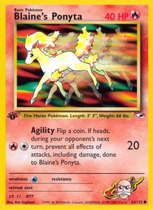 [PKM] Blaine's Ponyta (63/132) [Gym Heroes 1st Edition]