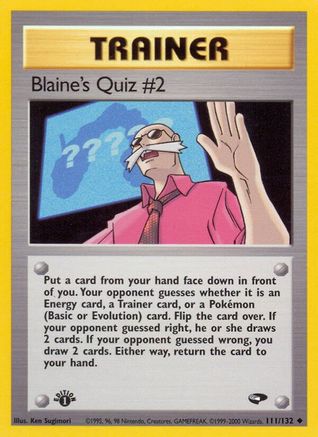 [PKM] Blaine's Quiz #2 (111/132) [Gym Challenge 1st Edition]