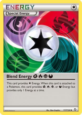 [PKM] Blend Energy GrassFirePsychicDarkness (117/124) [Black & White: Dragons Exalted]