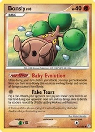[PKM-C] Bonsly (71/130) [Diamond & Pearl: Base Set]