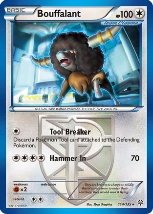 [PKM] Bouffalant (114/135) [Black & White: Plasma Storm]