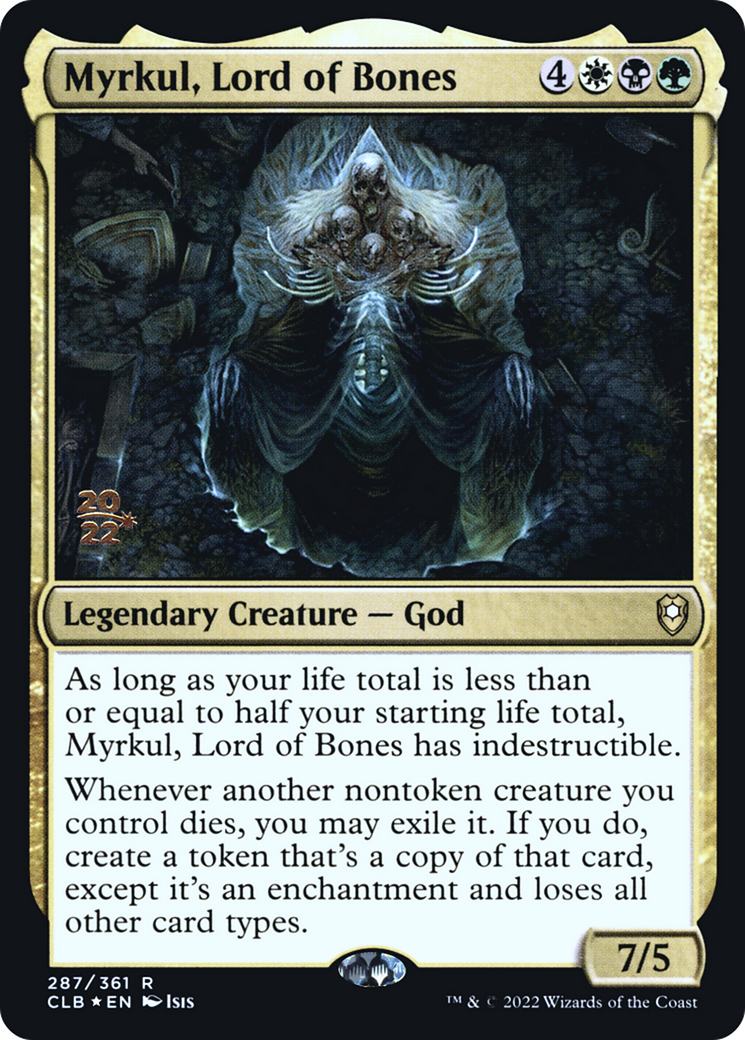 {R} Myrkul, Lord of Bones [Commander Legends: Battle for Baldur's Gate Prerelease Promos][PR CLB 287]
