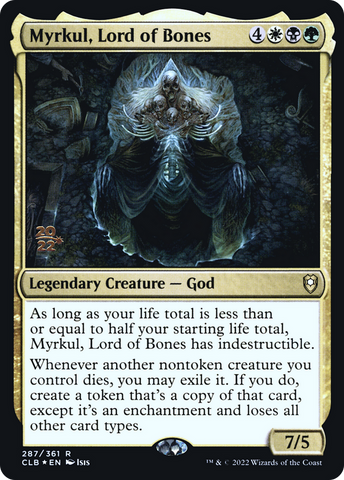 {R} Myrkul, Lord of Bones [Commander Legends: Battle for Baldur's Gate Prerelease Promos][PR CLB 287]