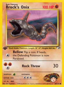 [PKM] Brock's Onix (69/132) [Gym Heroes 1st Edition]
