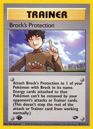 [PKM] Brock's Protection (101/132) [Gym Challenge 1st Edition]