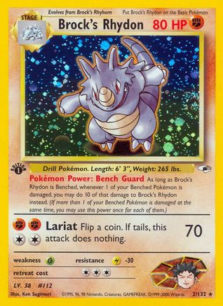 [PKM] Brock's Rhydon (2/132) [Gym Heroes 1st Edition]