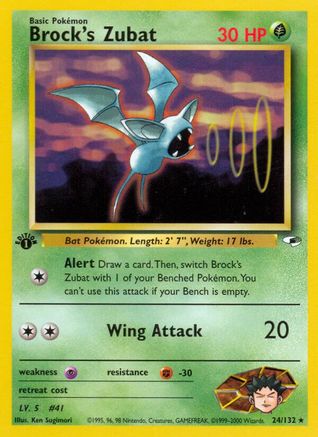 [PKM] Brock's Zubat (24/132) [Gym Heroes 1st Edition]