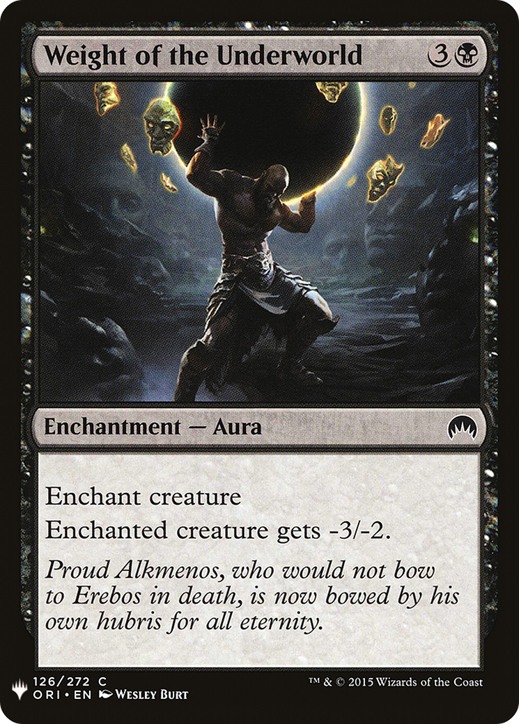 {C} Weight of the Underworld [Mystery Booster][LS ORI 126]