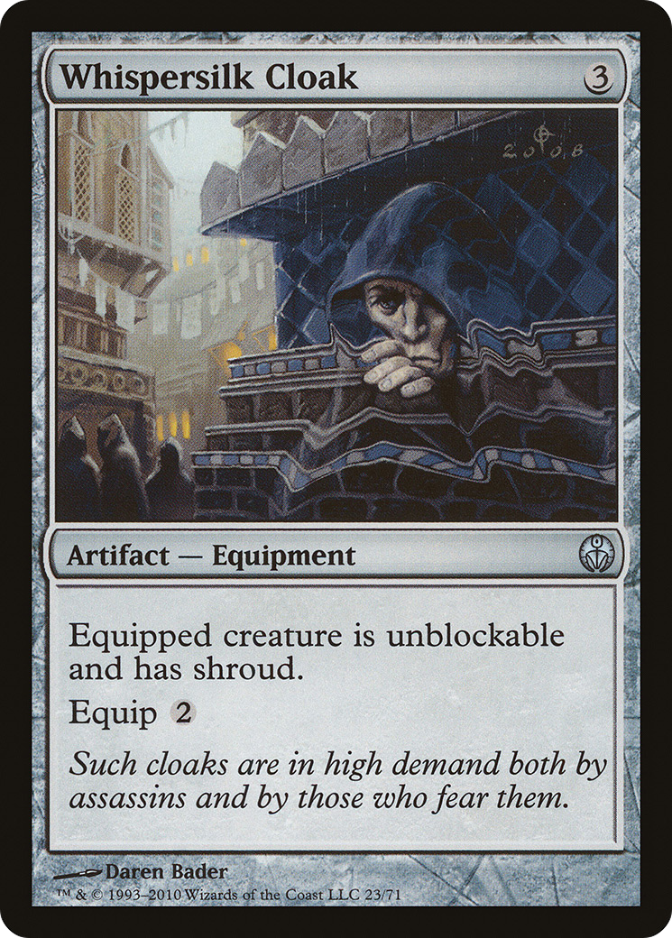 {C} Whispersilk Cloak [Duel Decks: Phyrexia vs. the Coalition][DDE 023]