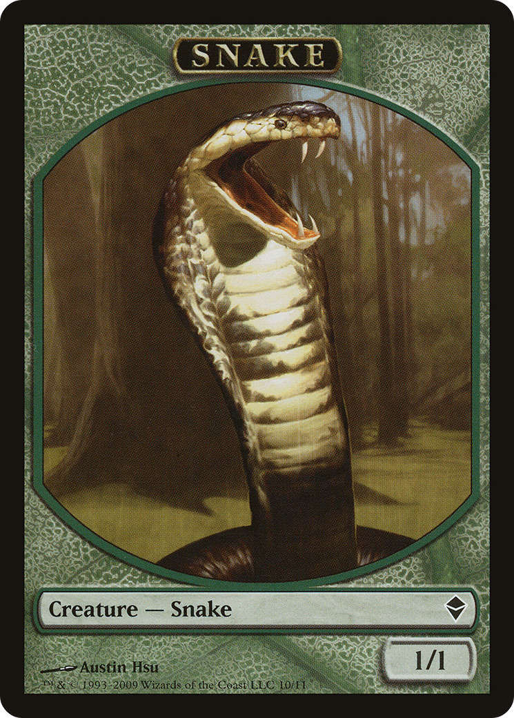{T} Snake Token [Zendikar Tokens][TZEN 010]