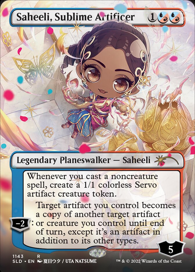 {R} Saheeli, Sublime Artificer (Borderless) [Secret Lair Drop Series][SLD 1143] - Misty Mountain Games