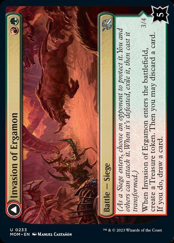 {C} Invasion of Ergamon // Truga Cliffcharger [March of the Machine][MOM 233]