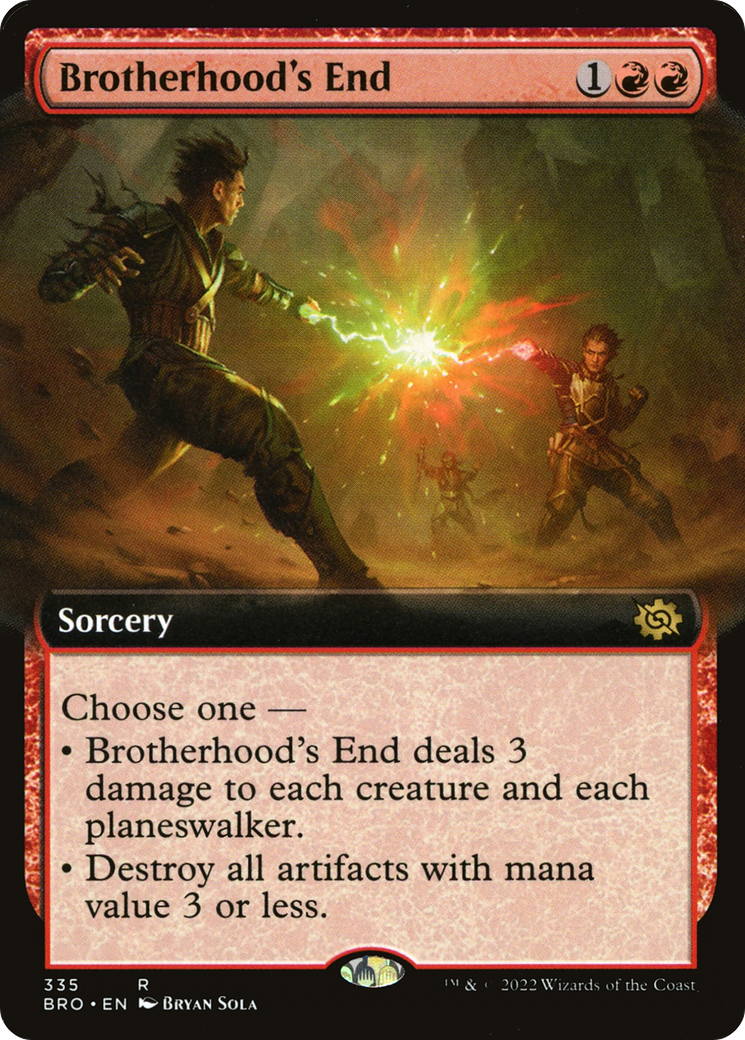 {R} Brotherhood's End (Extended Art) [The Brothers' War][BRO 335]