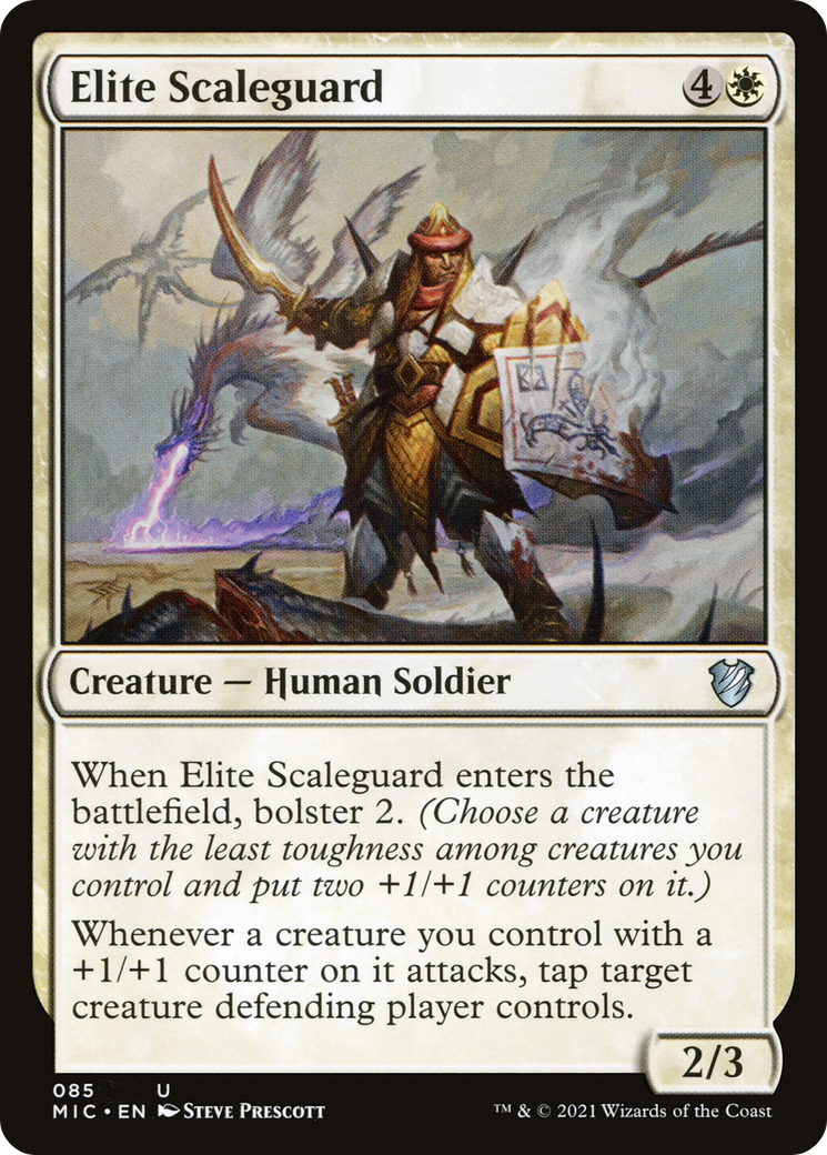 {C} Elite Scaleguard [Innistrad: Midnight Hunt Commander][MIC 085]