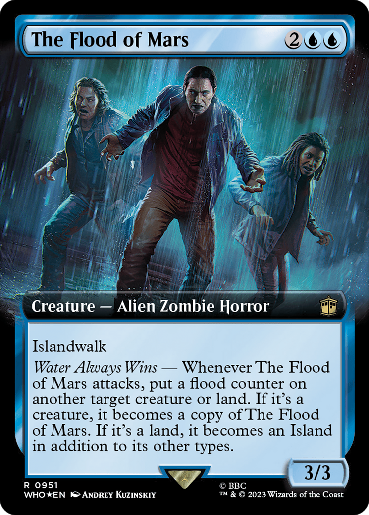 {R} The Flood of Mars (Extended Art) (Surge Foil) [Doctor Who][WHO 951]