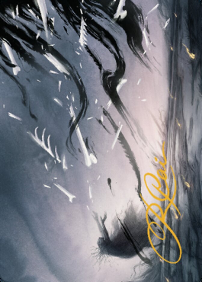 {A} Shadow Prophecy Art Card (Gold-Stamped Signature) [Dominaria United Art Series][GS ADMU 025]