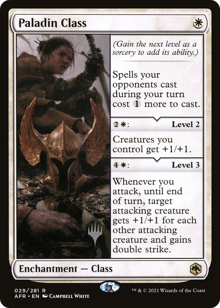 {R} Paladin Class (Promo Pack) [Dungeons & Dragons: Adventures in the Forgotten Realms Promos][PP AFR 029]