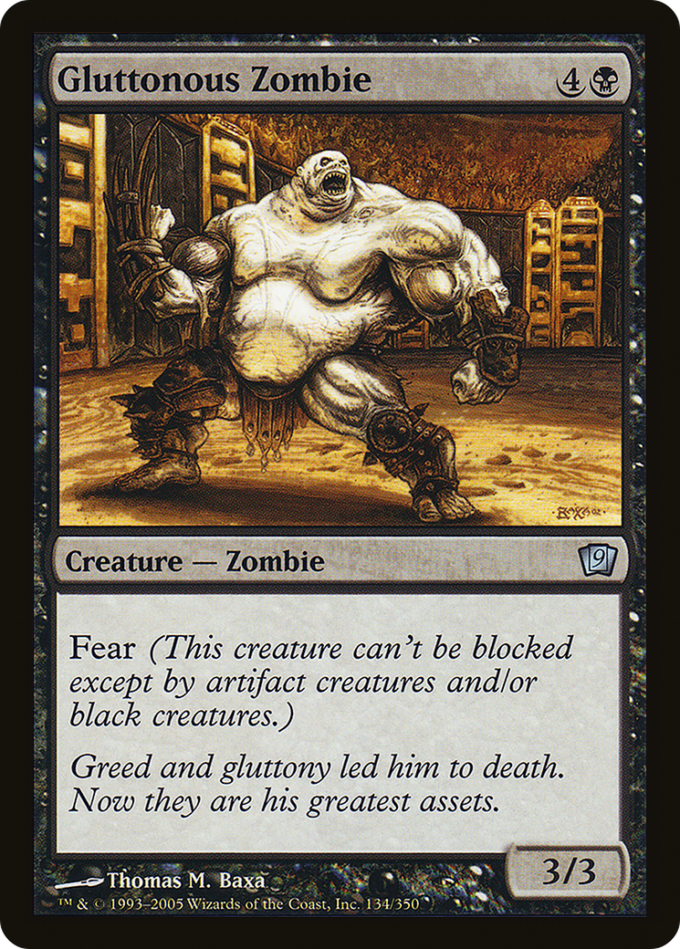 {C} Gluttonous Zombie [Ninth Edition][9ED 134]