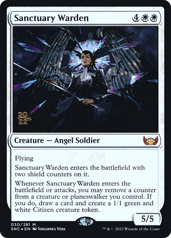 {R} Sanctuary Warden [Streets of New Capenna Prerelease Promos][PR SNC 030]
