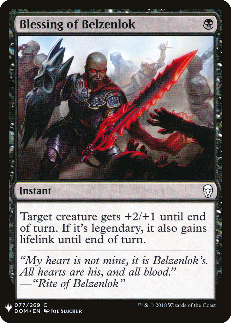{C} Blessing of Belzenlok [Mystery Booster][LS DOM 077]