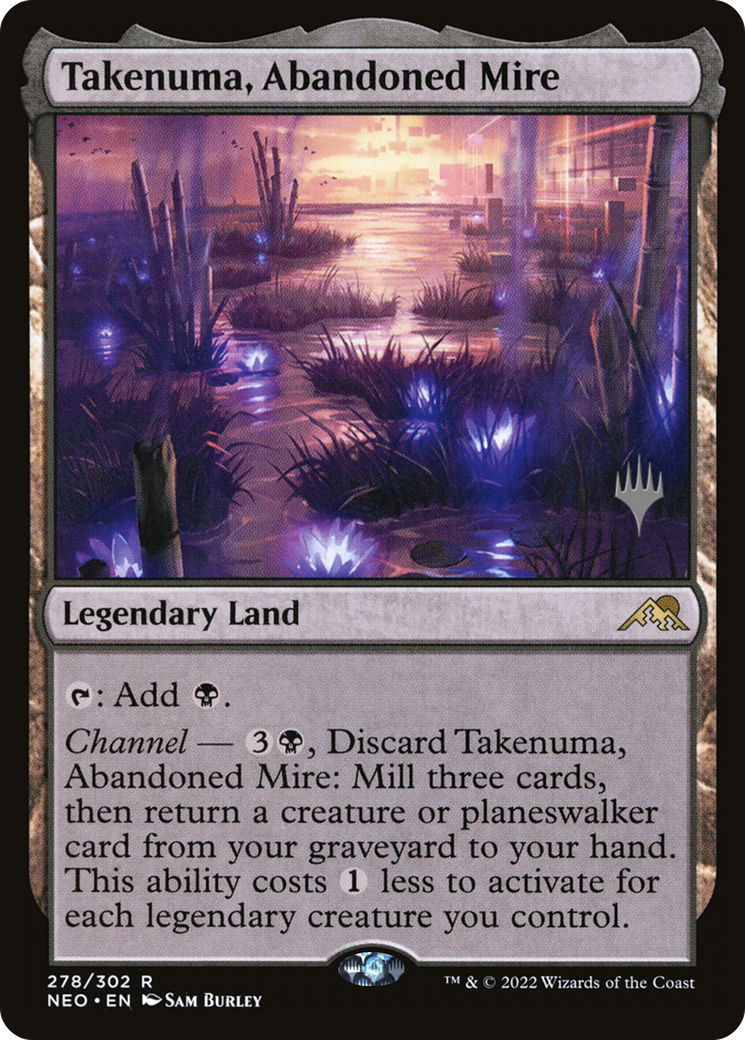 {R} Takenuma, Abandoned Mire (Promo Pack) [Kamigawa: Neon Dynasty Promos][PP NEO 278]