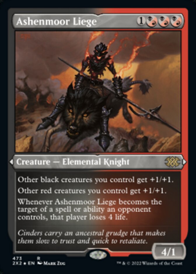 {R} Ashenmoor Liege (Foil Etched) [Double Masters 2022][2X2 473]