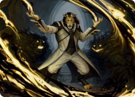 {A} Leonin Lightscribe Art Card [Strixhaven: School of Mages Art Series][ASTX 003]