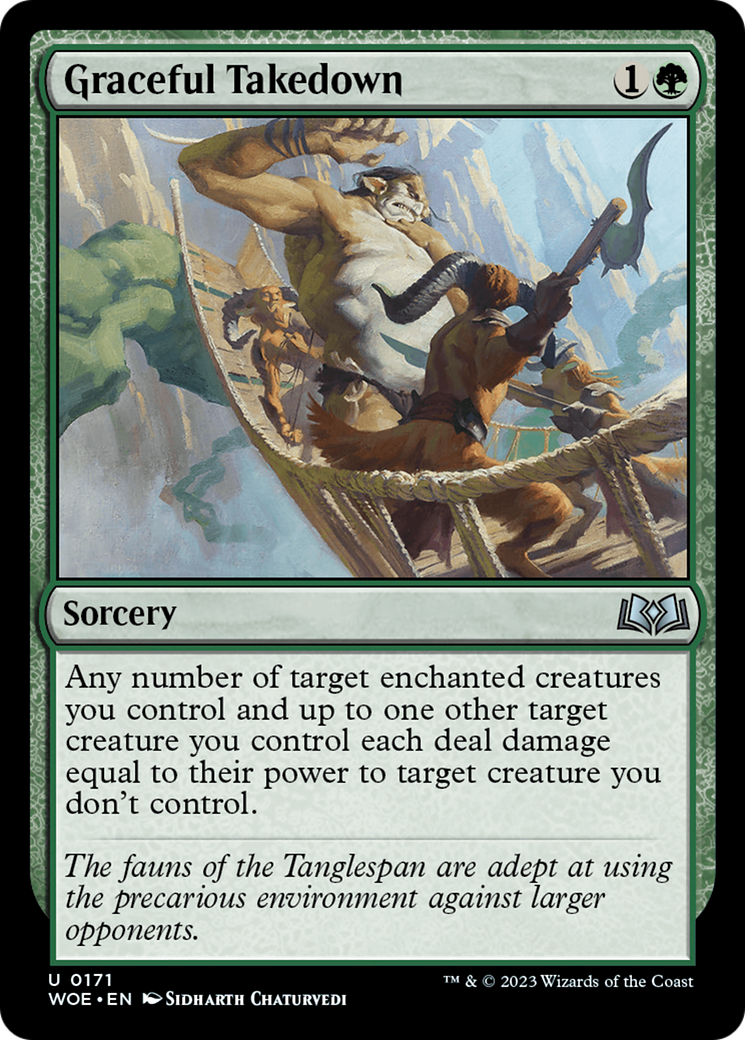 {@C} Graceful Takedown [Wilds of Eldraine][WOE 171]
