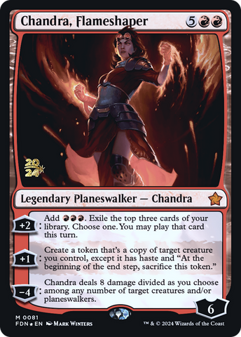 {@R} Chandra, Flameshaper [Foundations Prerelease Promos][PR FDN 081]
