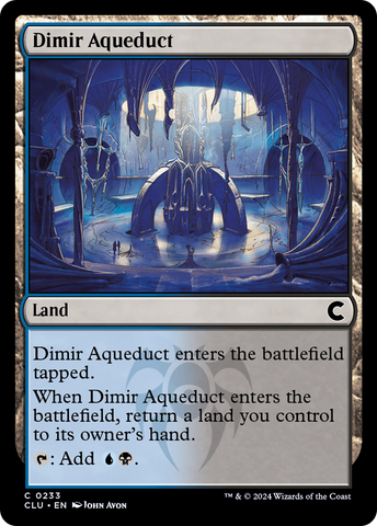 {C} Dimir Aqueduct [Ravnica: Clue Edition][CLU 233]