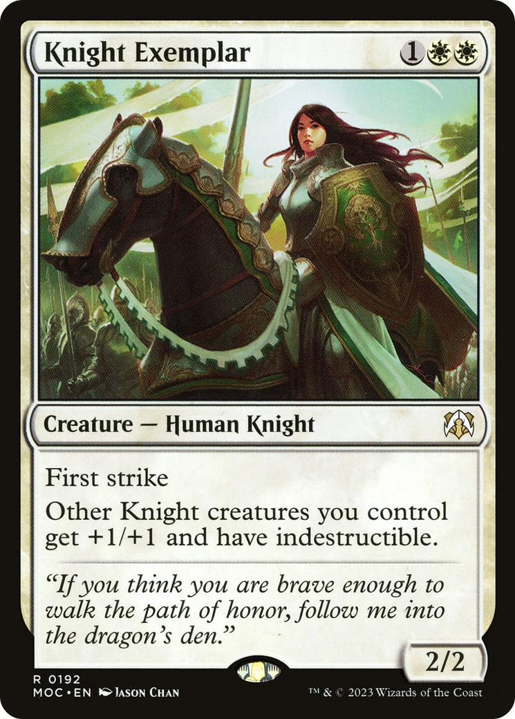 {R} Knight Exemplar [March of the Machine Commander][MOC 192]
