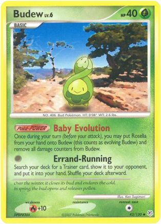 [PKM-C] Budew (43/130) [Diamond & Pearl: Base Set]
