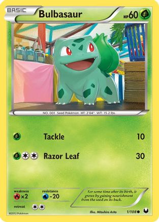 [PKM] Bulbasaur (1/108) [Black & White: Dark Explorers]