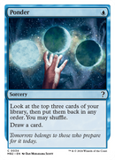 {C} Ponder (White Border) [Mystery Booster 2][MB2 034]