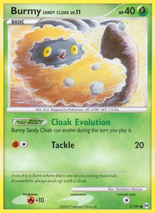 [PKM] Burmy Sandy Cloak (57/99) [Platinum: Arceus]