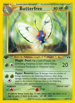 [PKM] Butterfree (19/75) [Neo Discovery 1st Edition]