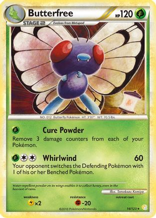[PKM] Butterfree (16/123) [HeartGold & SoulSilver: Base Set]