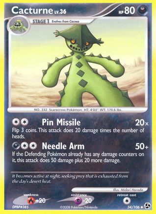 [PKM] Cacturne (34/106) [Diamond & Pearl: Great Encounters]